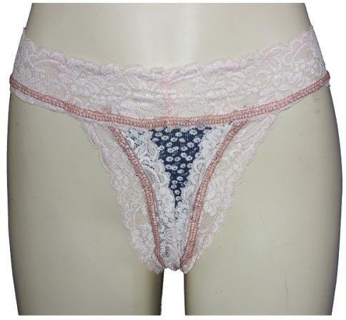 Ghali Chantilly Lace Thong Panties 5 White And Blue
