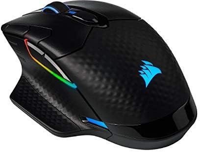 Corsair Dark Core RGB Pro, Wireless FPS/MOBA Gaming Mouse with SLIPSTREAM Technology, Black, Backlit RGB LED, 18000 DPI, Optical,