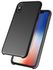 IPhone X Silicon Back Case Black With Free Charger