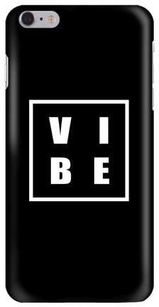 Snap Classic Series Vibe Printed Protective Case Cover For Apple iPhone 6s Plus/6 Plus Black/White