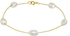 Vera Perla 18K Gold White Pearl Bracelet