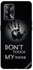 غطاء حماية واقٍ بطبعة عبارة "Don't Touch My Phone" لهاتف أوبو A74/F19 ‏4G متعدد الألوان