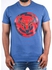 Bucks "dangerous" Printed Half Sleeves T-shirt - Blue