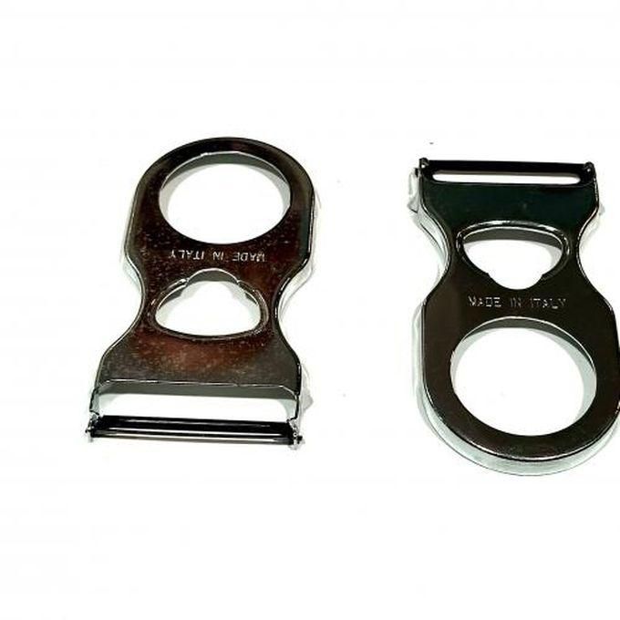 Metal Peeler Set Of 2 Pieces Made In Italy