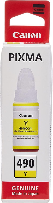 Canon Ink Bottle, 70ml, Yellow - GI-490