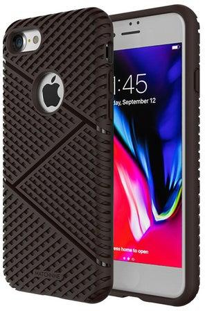 Jello Rugged Back Case Cover For Apple iPhone 8/iPhone 7 Brown