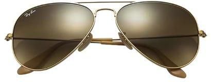 Get Ray-Ban RB3025 112/85 Aviator Lens Sunglasses, UV Protection Sun Glass for Men - Gold Brown with best offers | Raneen.com