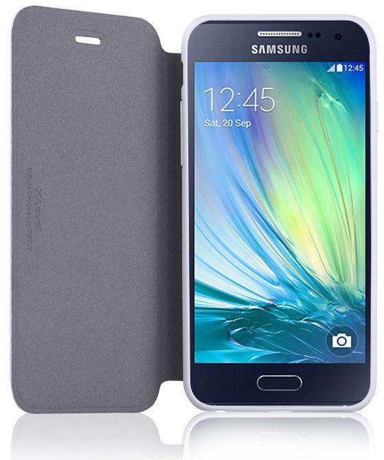 X-Level Samsung Galaxy A3 A300 Leather Premium Flip Case – White