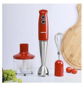 3-In-1 Multifunction Hand Blender 860 ml 400 W GHB6136 Red/Silver/Clear