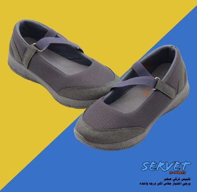 Servet Sneakers Comfort Sport Shoes For Women - Gray - Servet El Turkey.