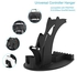 Game Controller Mount Stand Bracket for PS5 / PS4 / XBOX SERIES X / XBOX ONE /NINTENDO SWITCH/ STEAM PC / NSPRO /Headset, Plastic headset holder Universal Gamepad Gaming Controller Accessories (Black)