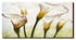 Decorative Wall Painting With Frame White/Green/Yellow 18x54cm