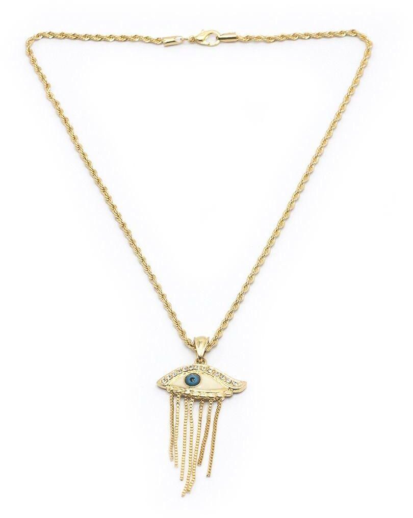 Tanos - Fashion Gold Plated Chain Evil Eye Pendant