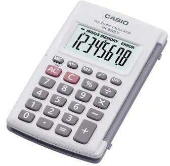 Get Casio HL-820LV-WE-W-DH Portable Practical Desktop Calculator - White with best offers | Raneen.com