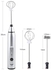 Milk Frother Coffee Frother Milk Frother Handheld Electric Whisk Electric Milk Frother Handheld Blender Frother Electric Mini Mixer Handheld Milk Frother Hand Mixer Stick Frother For Coffee（Silvery）