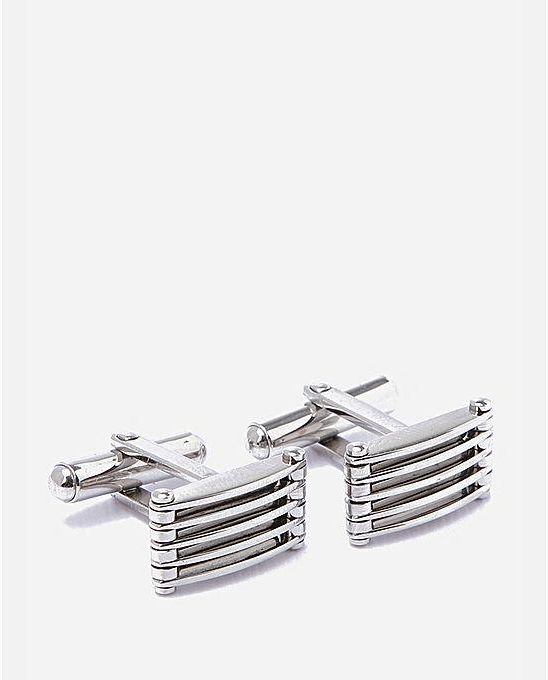 Momo Rectangular Cufflinks - Silver
