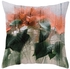 1PCS Rose Printed Pillow Cushion Cover Flower Leaf Pattern Decorative Pillow Case Sofa Seat Home Decor Peach skin velvet