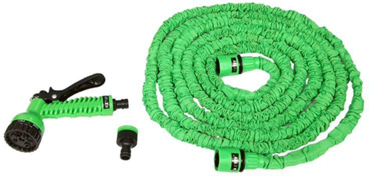 Generic Expandable Magic Garden Hose With Sprayer Nozzle Green 15meter