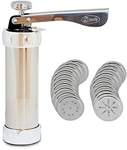 Biscuit Cookie Press Machine Biscuit Maker Set With 20 Disc Shapes Stencils Model
