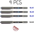 Uniball Eye Fine Rollerball Pen - 4 Pens (3 Pcs Blue & 1 Pc Black)