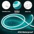 Ultra Thin High Quality Flexible Cuttable LED Light Strip, Super Bright Waterproof And Dustproof, 5mm 12V, Ice Cream Blue LED Strip Light 15M + Adapter
