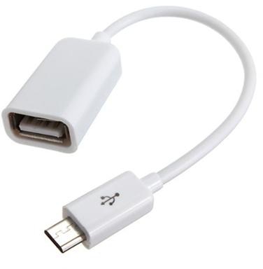 Chmobilecam Micro USB To USB Female OTG Cable (White)