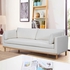 Zea 3-Seater Fabric Sofa with 2 Cushions