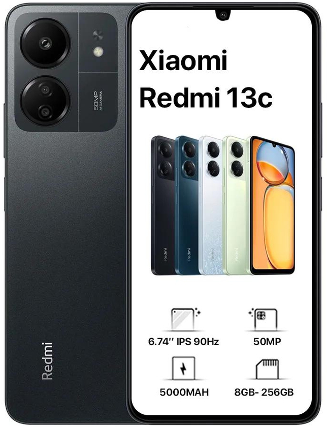 Xiaomi Redmi 13C Dual Sim – 256GB, 8GB Ram, 4G - Dubai Phone