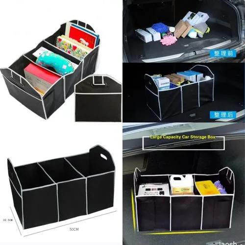 Car Boot/trunk Organizer With multi pockets use in car back seat  Foldable for easy storage  Useful to storage water bottles, magazines, cups, Food and bottles. It"s fashionable & 