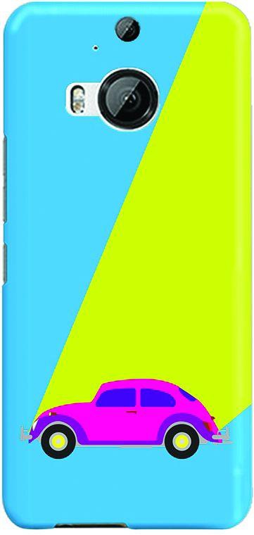 Stylizedd HTC One M9 Plus Slim Snap Case Cover Matte Finish - Retro Bug Blue