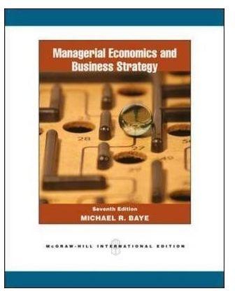 Generic Managerial Economics and Business Strategy By Lippincott Williams & Wilkins