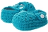 Smurfs Baby Crochet Shoes -Light Blue,Blue & White - 0-3 M (Pack Of 3)