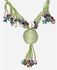 ZISKA Necklace Of Thread Green