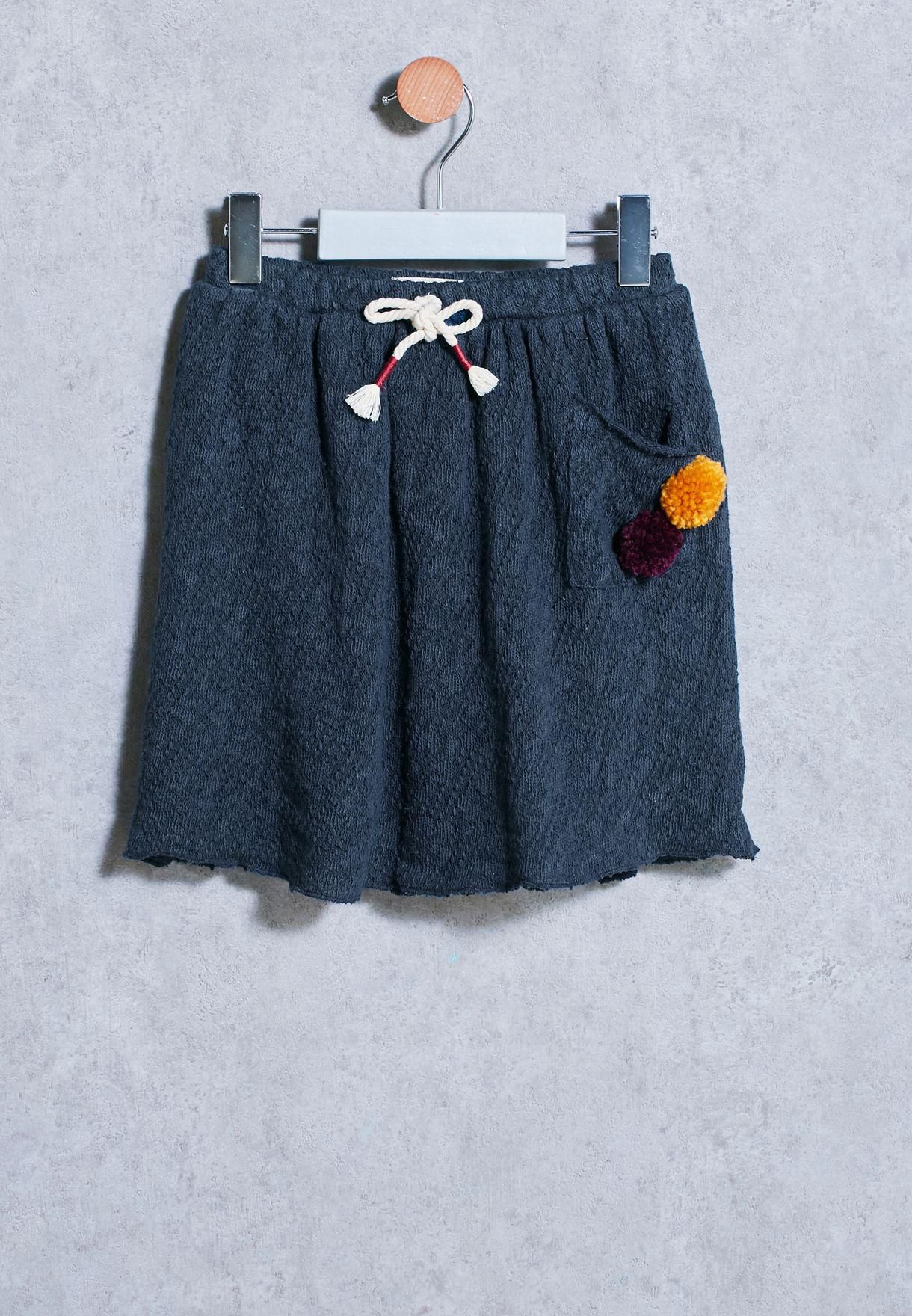 Kids Pompon Skirt