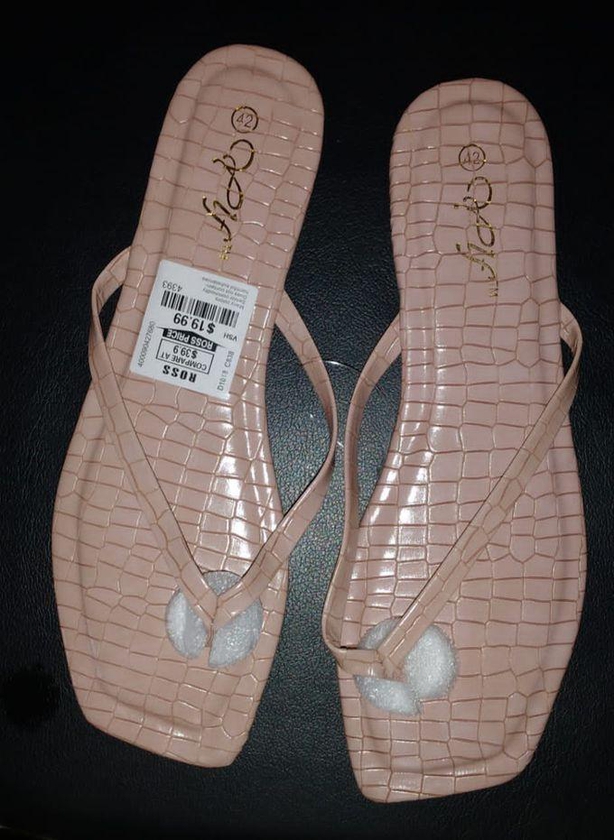 Ladies Casual Flat Slippers - Nude Pink