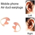 Generic 2pcs 1 Pairs Small Silicone Soft Ear Bud for Covert Acoustic Tube Earpiece Pink S