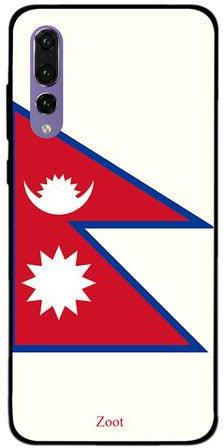 Thermoplastic Polyurethane Skin Case Cover -for Huawei P20 Pro Nepal Flag Nepal Flag