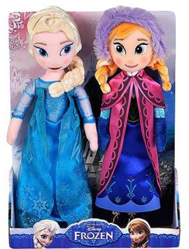 Disney 10 Inch Frozen Anna and Elsa Co-Pack PDP1400024 Stuffed Toys