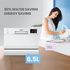 COMFEE' KWH-TD602E-W Freestanding Compact Dishwasher, LED display, 6.5 liters, White, Noise level: decibels 47