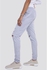 Belle Ripped Solid Slip On Pants - Heather Grey