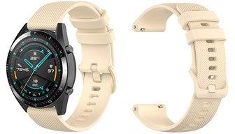 Stylish Replacement Band For Huawei Watch GT/GT 2 46mm Cream White
