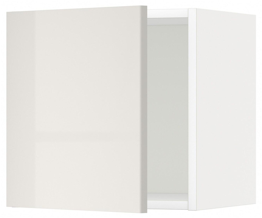 METOD Wall cabinet - white/Ringhult light grey 40x40 cm