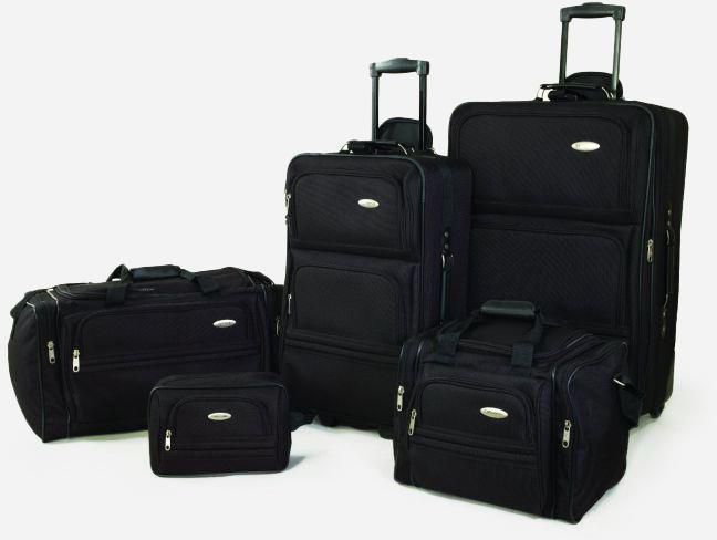 Samsonite 5 Piece Nested Travel Set Luggage Black