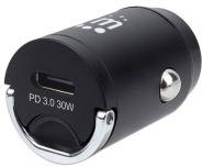 Manhattan Power Delivery Mini Car Charger 30 W USB-C Power Delivery Port up to 30 W 102421 - Black