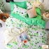 Maylee High Quality 3pcs Queen Fitted Bedding Set 450TC (Green Leaf)