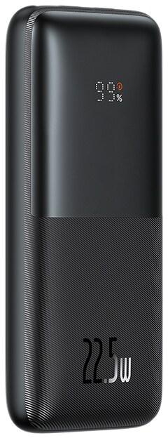 BASEUS Bipow Pro Digital Display Fast Charge Power Bank 10000mAh 22.5W Portable Charger External Battery Pack- Black