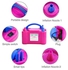 Portable Dual Nozzle Electric Air Balloon Pump Pink/Blue