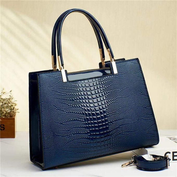 Senior Women Leather With Gradient Color Handbag - Blue