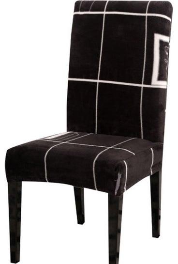2-Pieces Decoration Chair Cover Black/White