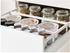 METOD / MAXIMERA Wall cabinet w 2 doors/2 drawers - white/Stensund beige 60x100 cm